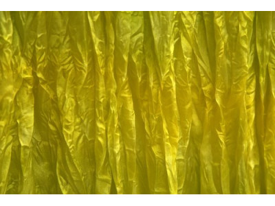 Echte zijden handgeschilderde krinkelsjaal, lentegroen en pastelgeel